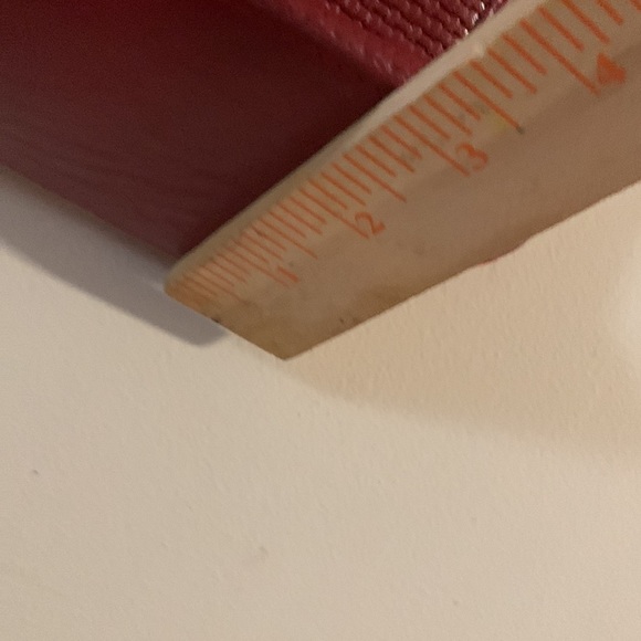 Cute Red mini hand  bag - leather - Picture 4 of 6